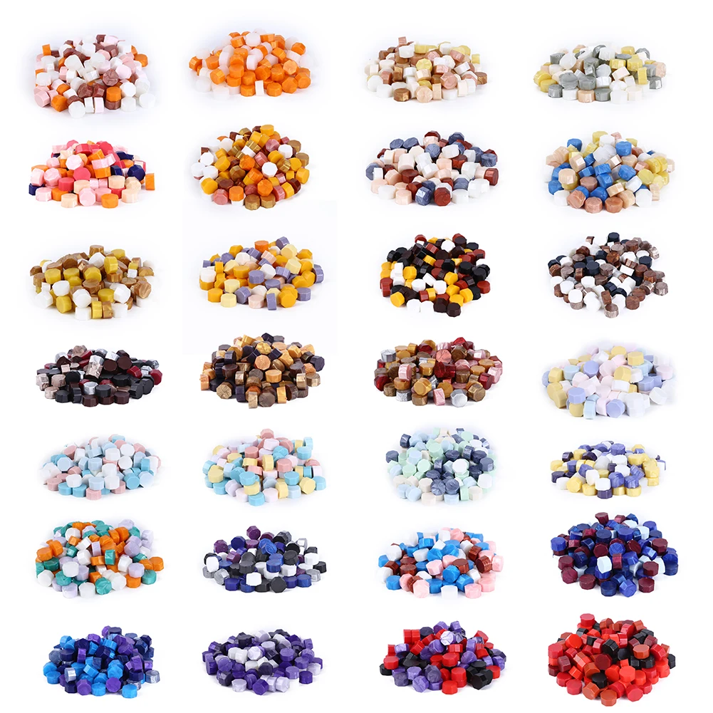 

100 шт. Восьмиугольные восковые бусины для самостоятельного изготовления, ручной аккаунт для свадебных почтовых открыток, инструменты для и...