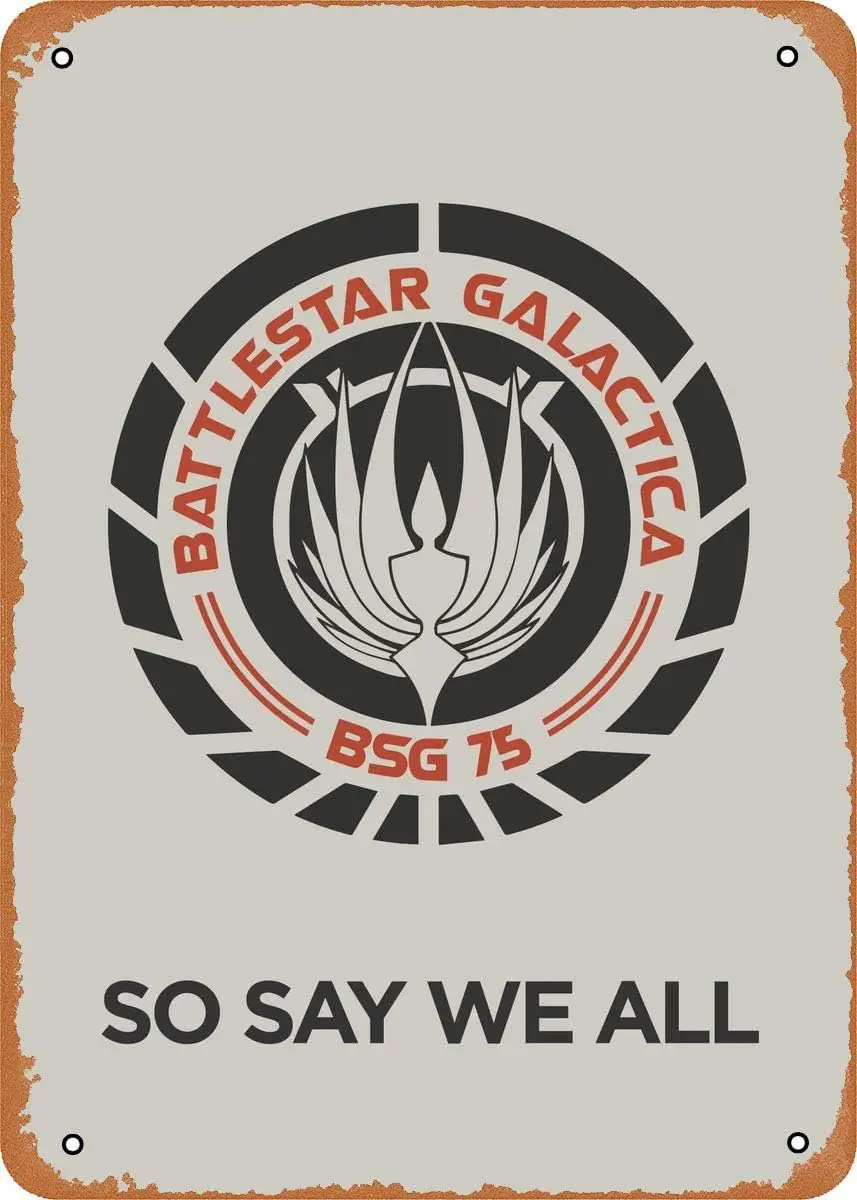 Battlestar Galactica Lt2 8 X 12 дюймов - Винтажная металлическая жестяная вывеска для
