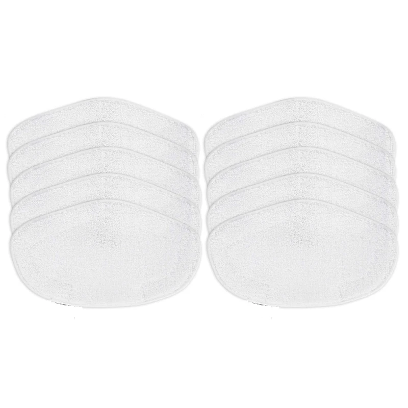 

10 Pcs Microfiber Washable Mop Pad,Replacement Mop Parts For Polti Kit Vaporetto Steam Mop
