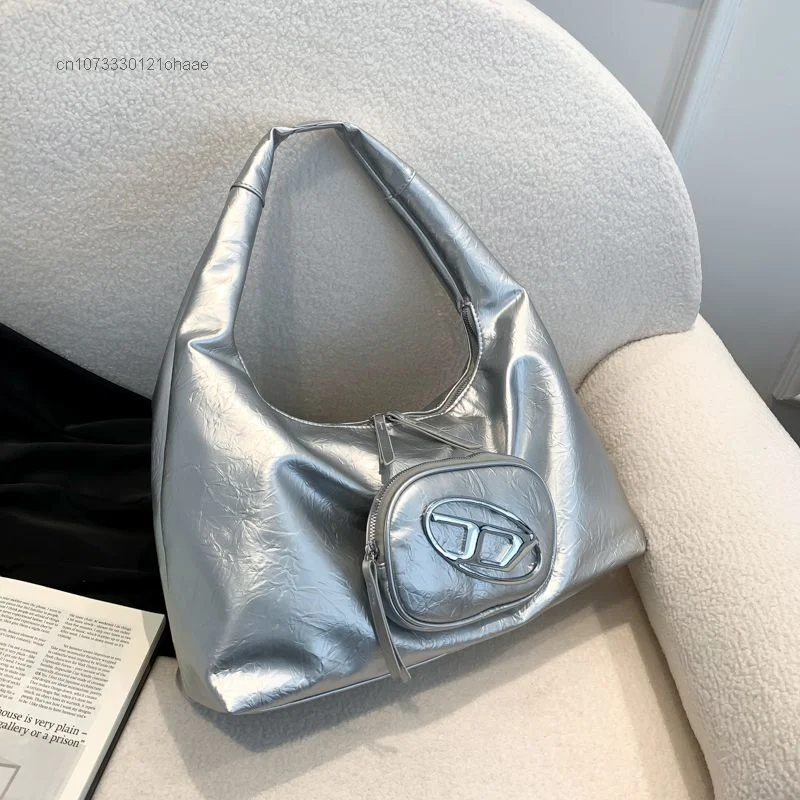 

American Fashion Street Women Underarm Bag Y2k Harajuku Biker Style Spice Girl Shoulder Bag Korean High Quality Female Tote Bag