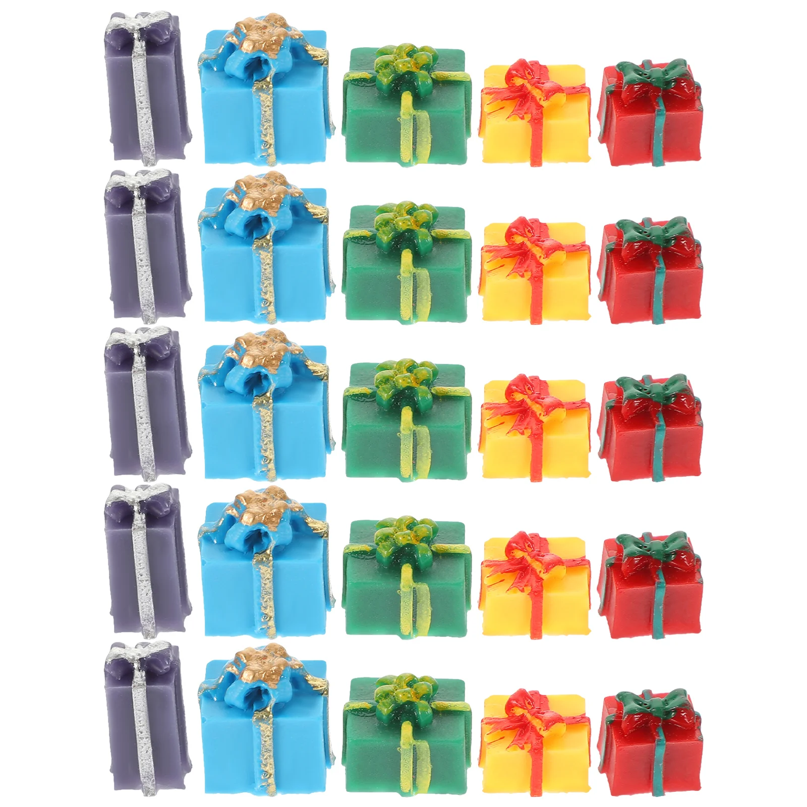 

25 Pcs Furniture Model Prop The House Christmas Mini Accessory Dolls Xmas Scene Layout Decor Resin DIY Ornaments