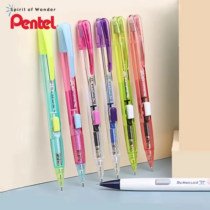 Фото 1 шт., японский механический карандаш Pentel PD105T, студенческий автоматический карандаш, боковой пресс, 0,5 мм, противоскользящий держатель для ручек, школьные канцелярские принадлежности №1