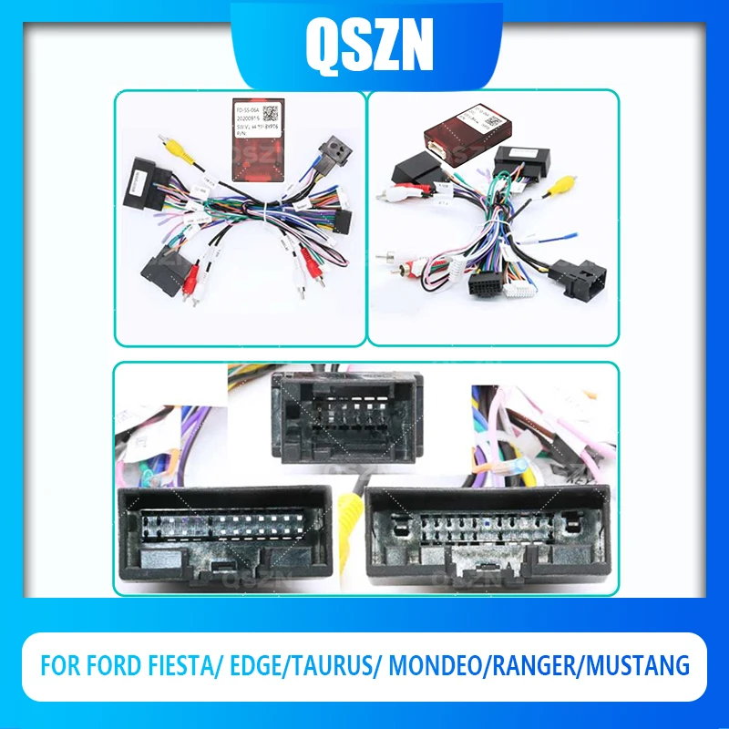 

QSZN DVD Canbus Box FD-SS-06A For FORD Fiesta/ Edge/Taurus/ MONDEO/RANGER Android 2 din Harness Wiring Cables Car Radio Stereo