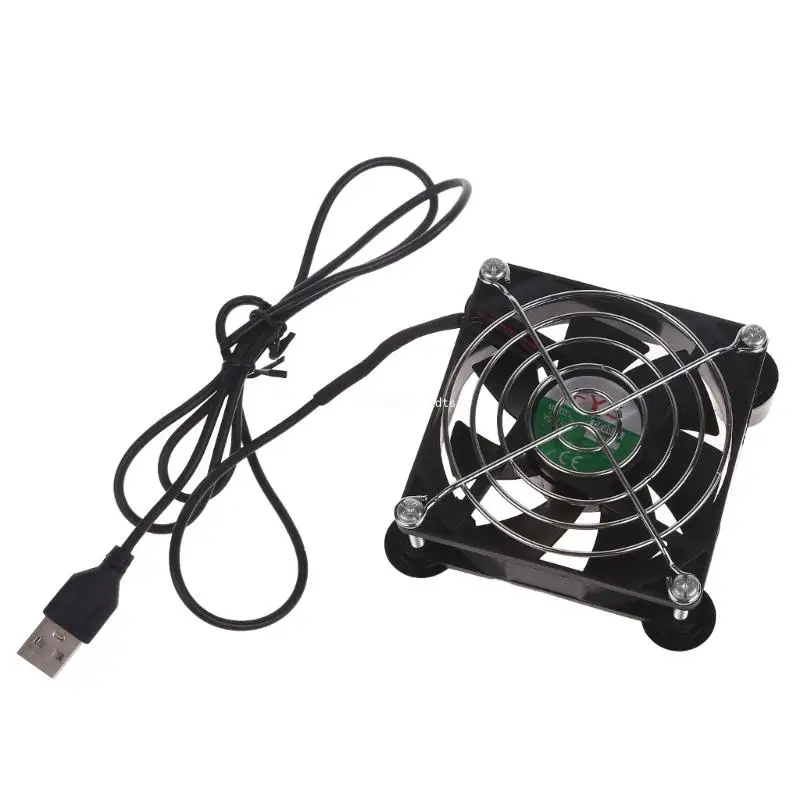 Фото 80 мм/120 мм USB Power Cooling Fan для беспроводного маршрутизатора Компьютерный кулер Вентилятор Прямая поставка №4