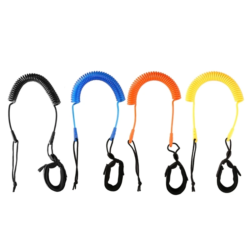 

Y1QE Stand-Up Paddle Board Surfboard Coiled Leashes Leashes Leg Rope Wrist Strap