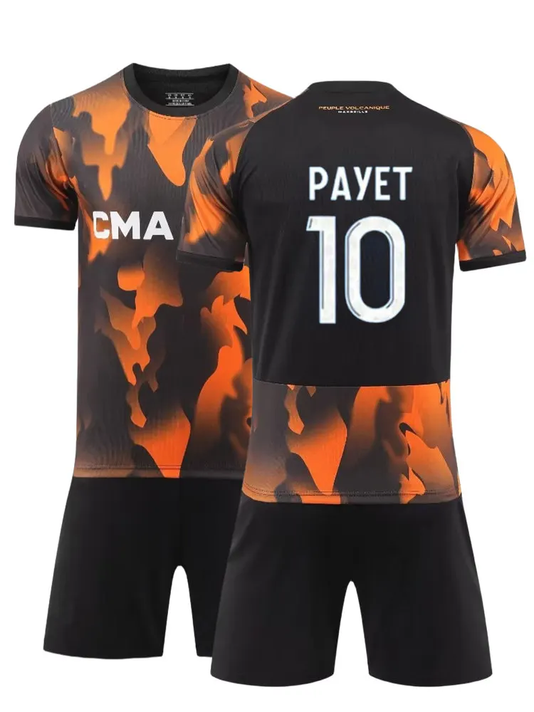 Новый футбольный трикотаж 2023/24 для мужчин и детей серия Фансонов Марселя с