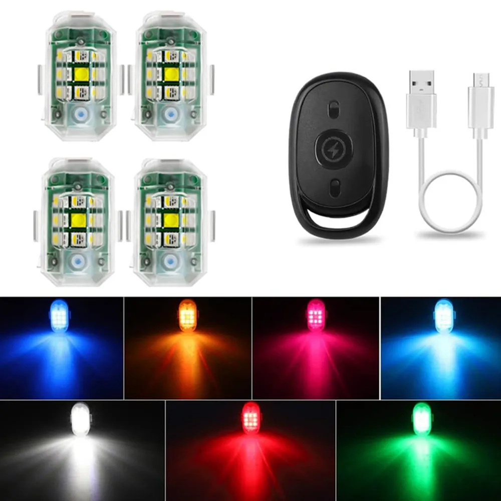Автомобильный стробоскоп беспроводная лампа RGB для самолета велосипеда