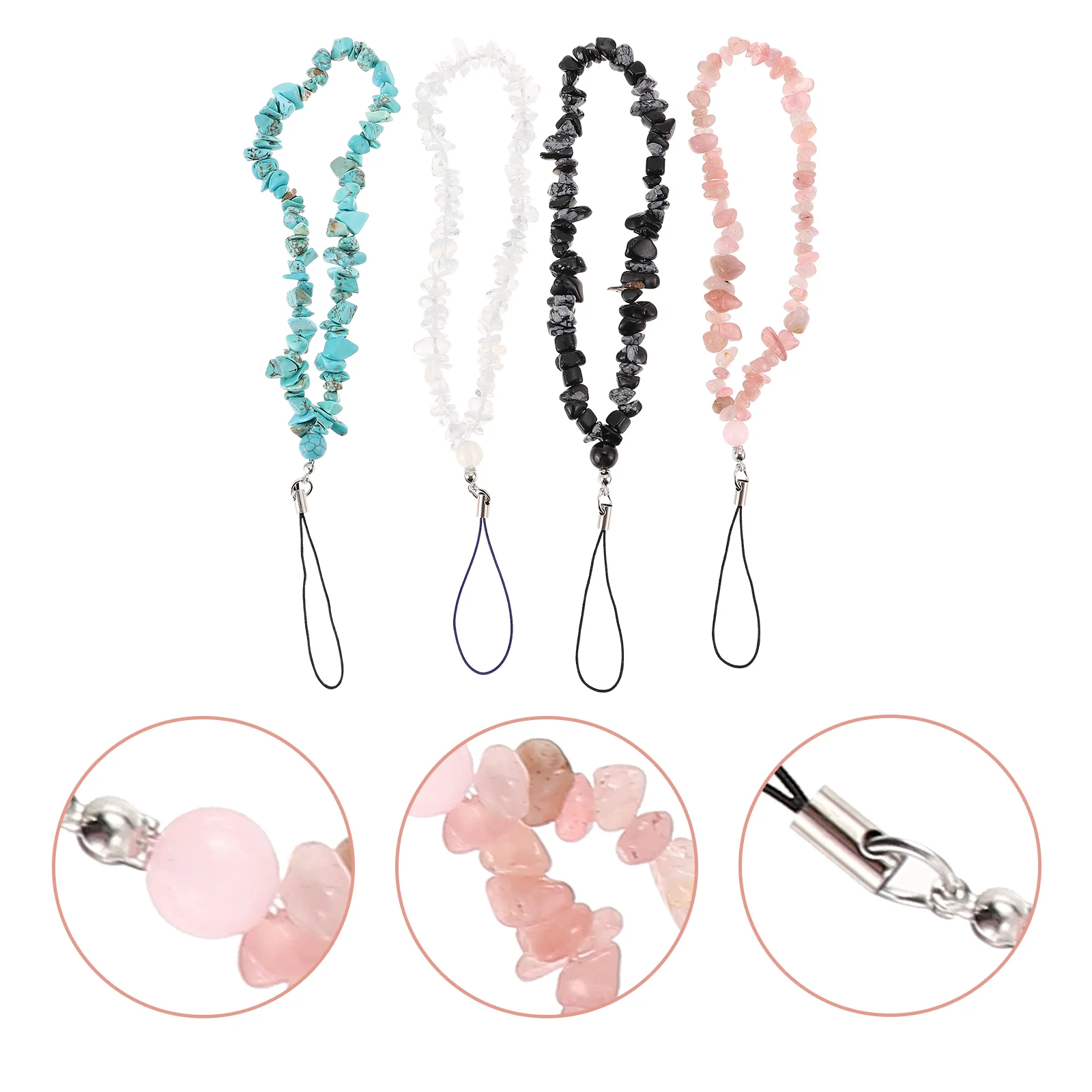 

Strap Lanyard Charms Wrist Chain Rope Stringcutechains Beaded Charm Holder Mobile Cell Key Decor Hand Waterproof Chakra