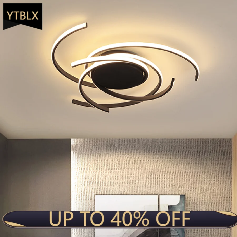 

Modern decorative lighting living room bedroom modern surface mounted black led branch chandelier white aluminum AC85-265V