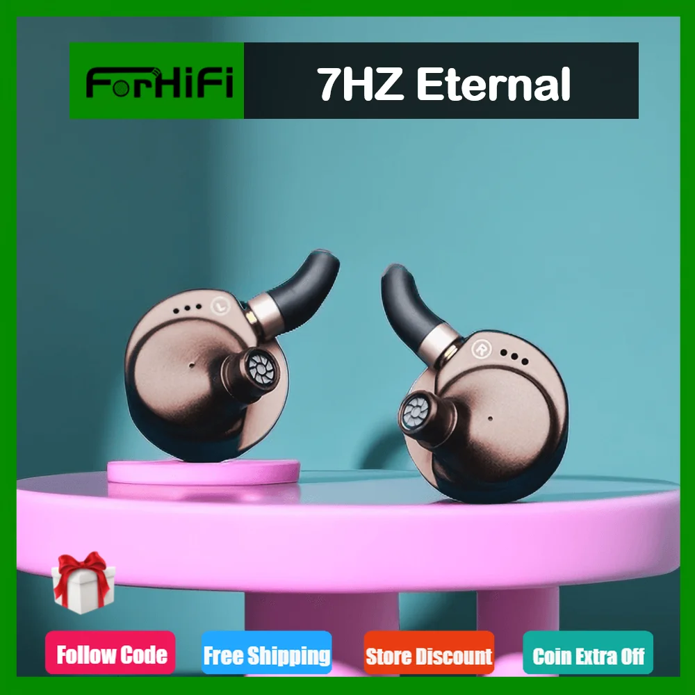 

7HZ Eternal 14.5mm Dynamic Driver IEM With OCC Copper+Single-Crystal Silver Cable MMCX| Timeless Zero/S12pro KZ