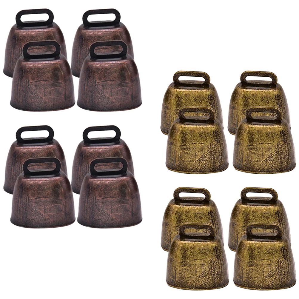 

18 Pcs Metal Cowbell Christmas Decor Bells Crafts Accessories Ringing Bells Copper Sheep Bells Witch Bells Grazing Bells