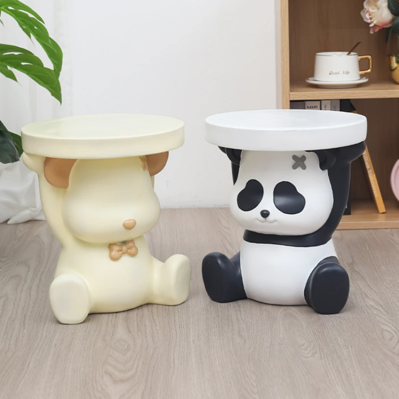 

Panda Changing Shoes and Stool, Household Entrance, Shoe Cabinet, Stool, Floor Decoration, Stool, Household Decoration