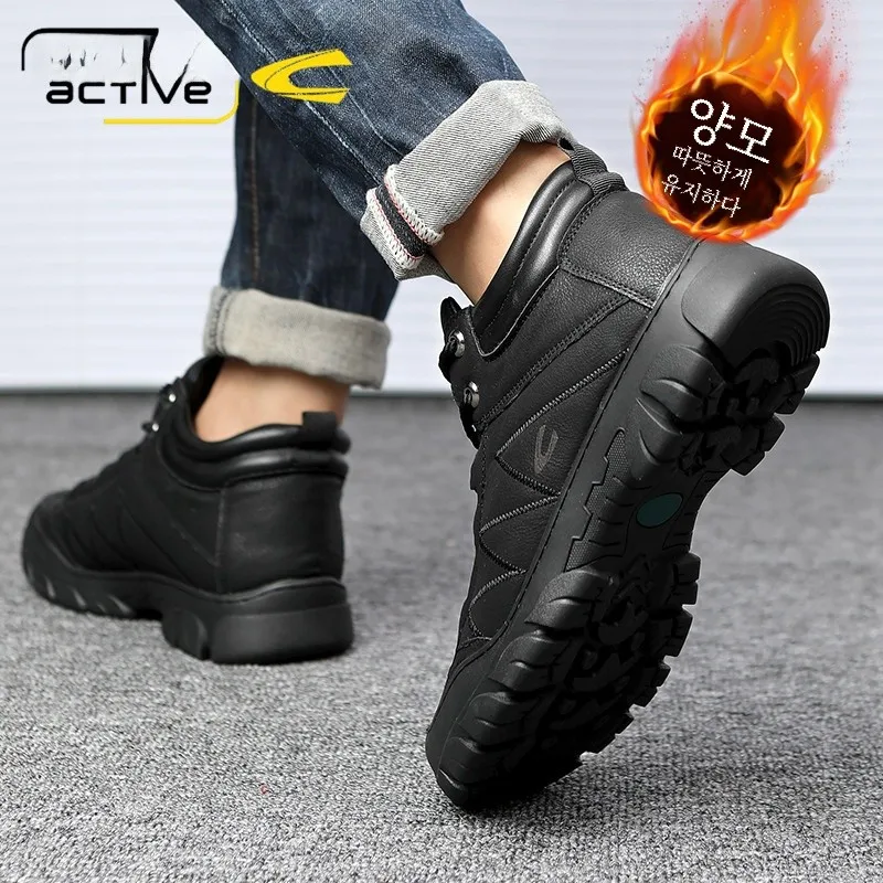 Немецкая мужская обувь Camel Dynamic зимняя теплая флисовая на флисовой подкладке