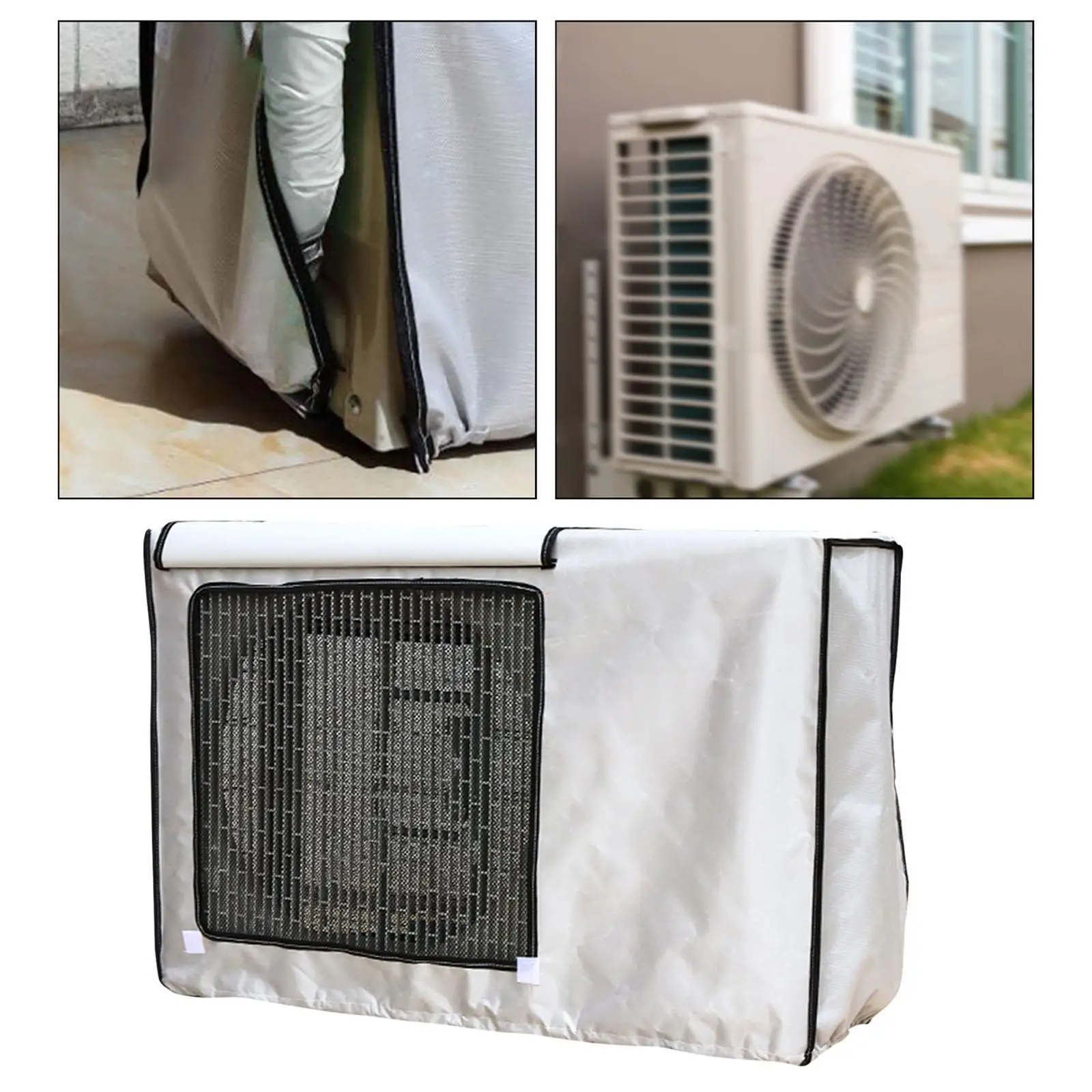 

Outside House Air Conditioner Cover Breathable with Straps Waterproof Outdoor Window Air Conditioner Covers Protective Cover