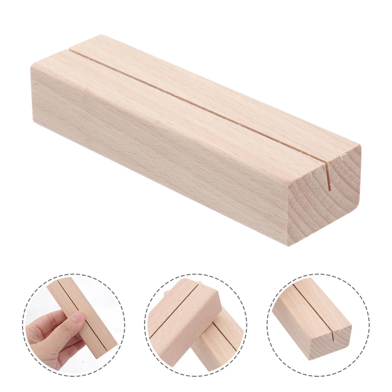 

Business Card Holder Message Base Postcard Calendar Rack Wooden Acrylic Display Risers