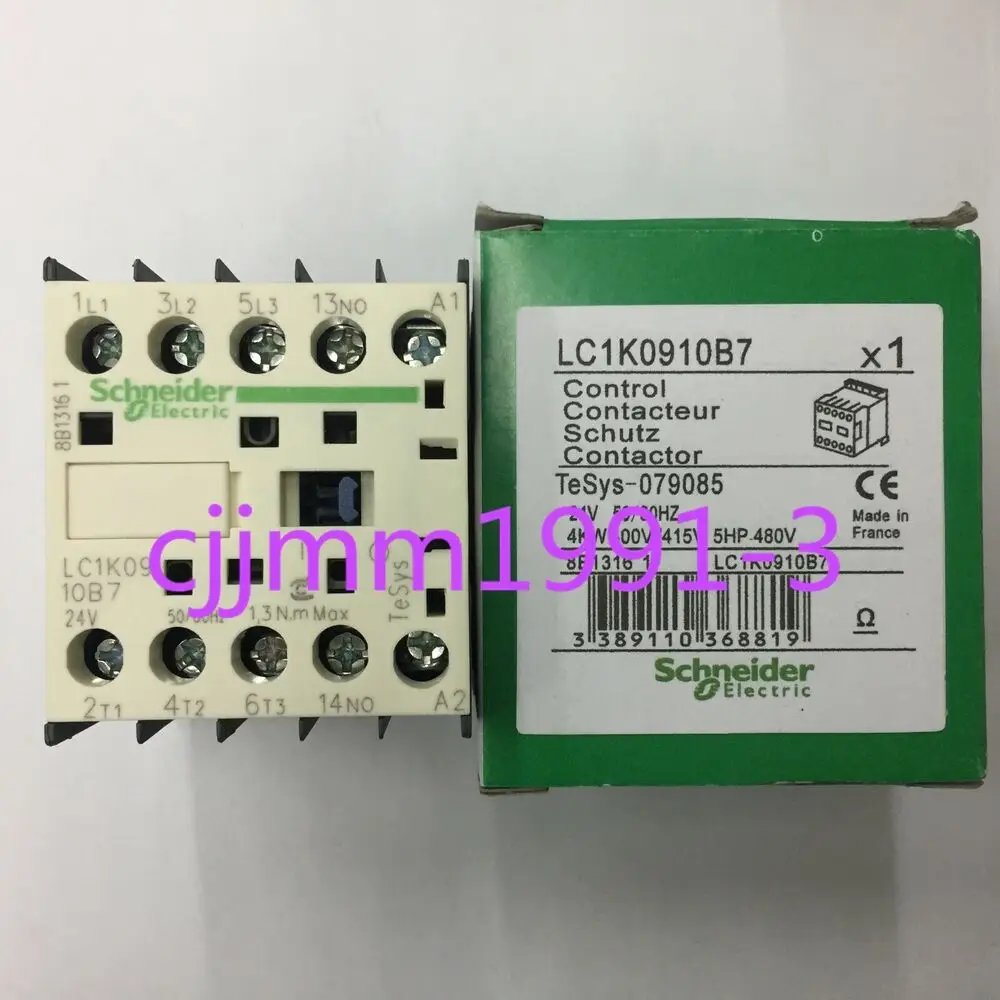 1 шт. Новый контактор переменного тока LC1K0910B7 AC24V