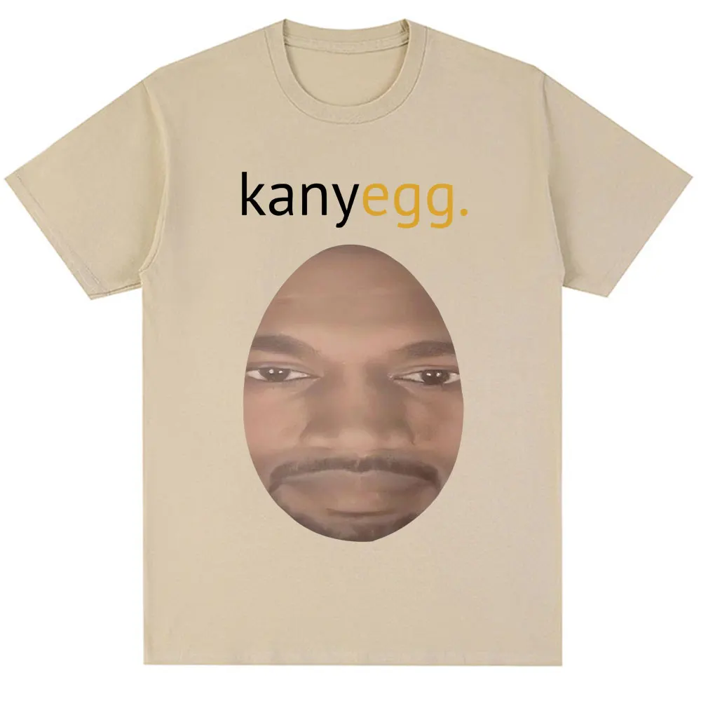 Забавная футболка Kanye West Meme Kanyegg Humor Creativity Мужчины Женщины Хип-хоп с коротким рукавом Негабаритная хлопковая повседневная футболка Уличная одежда (art.: 3920cc06f298d) - 3920cc06f298d