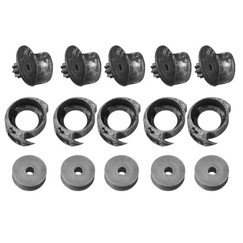 

SANQ 5 Sets/Lot New Full Set Of Spool Shuttle Bobbin Pitman Rod for Shoe Sewing Mending Repair Machine Parts