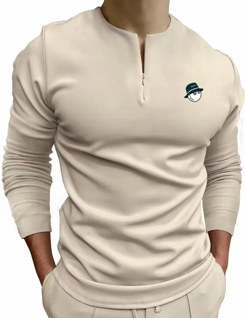 Men's Golf Clothing Top Casual Sports Men's Top Men's Sports Long Sleeve T-shirt Men's Golf Shirt Men's Breathable T-shirt