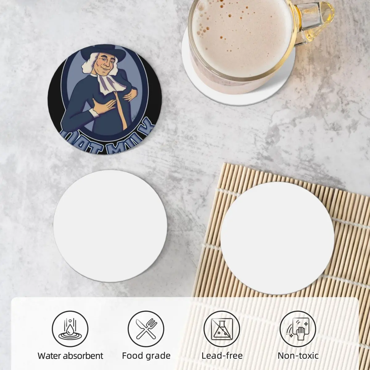 Пикантные круглая керамическая подставка для пиломника из веганского овса