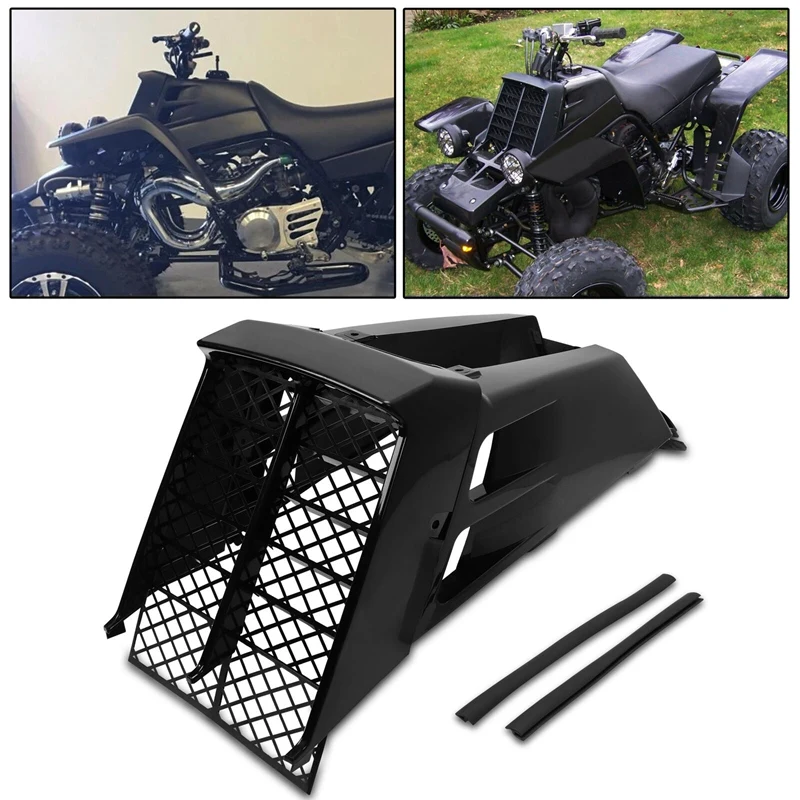 Plastic Gas Tank Side Cover Gas Tank Side Cover With Radiator Grill Black For Yamaha Banshee 350 YFZ350 1987-2006