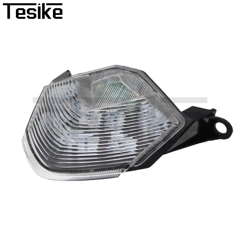 Фото Для Kawasaki Z750 2007-2012/Z1000 2007 2008 2009, хромированный задний фонарь, стоп-сигналы поворота, встроенный светодиодный фонарь ZX-6R ZX-10R №1