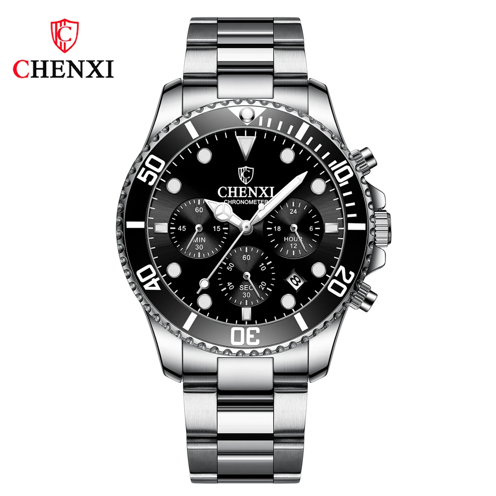 

CHENXI 901 Fashion Business Quartz Watch Men Stainless Steel Waterproof Wristwatch Relogio Masculino Direct Selling