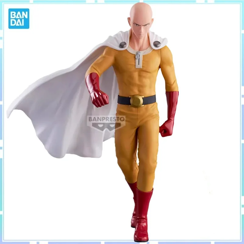 Фото Bandai Original Banpresto Аниме ONE PUNCH-MAN Сайтама Бариста ПВХ Фигурка Модель Коллекционные Игрушки №1