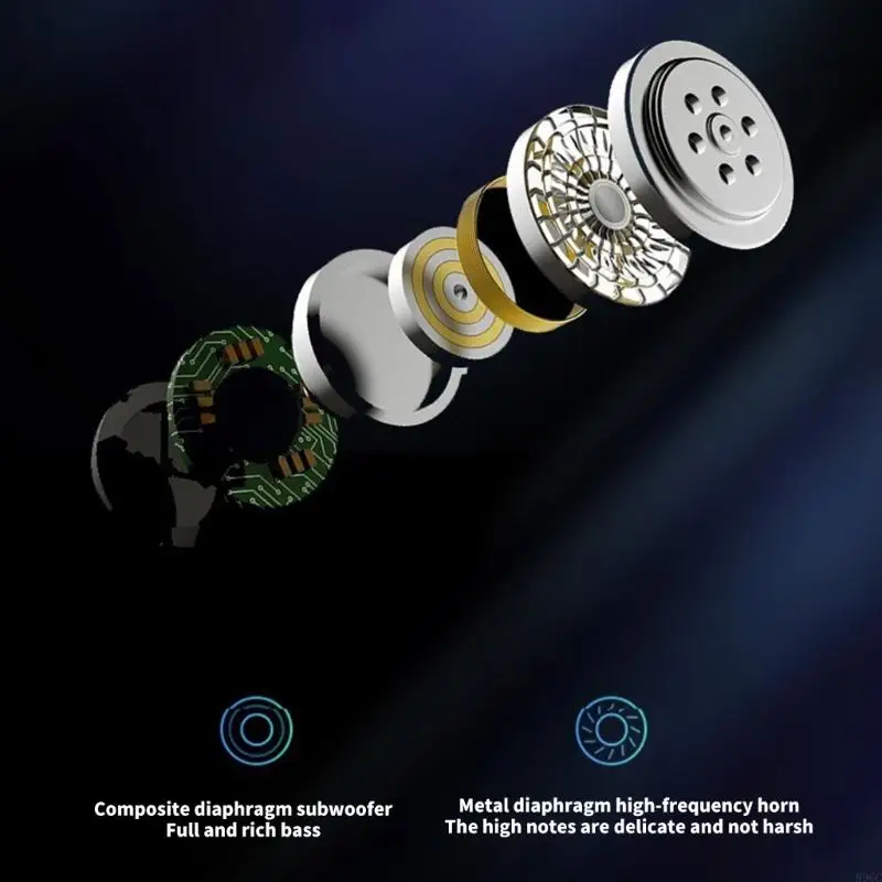 Фото Легкие Bluetooth-совместимые наушники с временем ожидания 365 дней и прозрачным микрофоном 896C №3