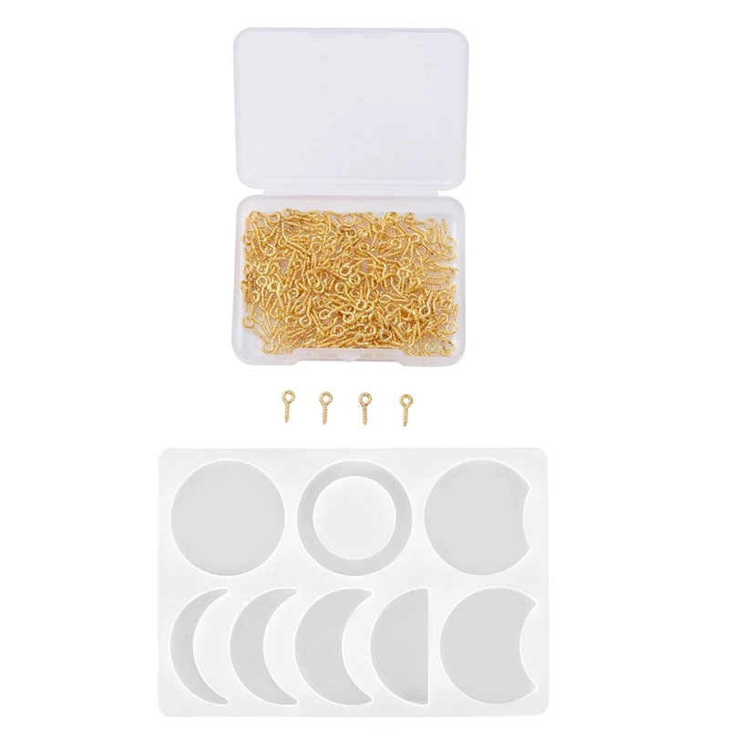 

Ювелирные изделия ручной работы «сделай сам», аксессуары, гвозди в виде овечьих глаз, гвозди в коробке, золотой и лунной фазы, подвеска, поли...