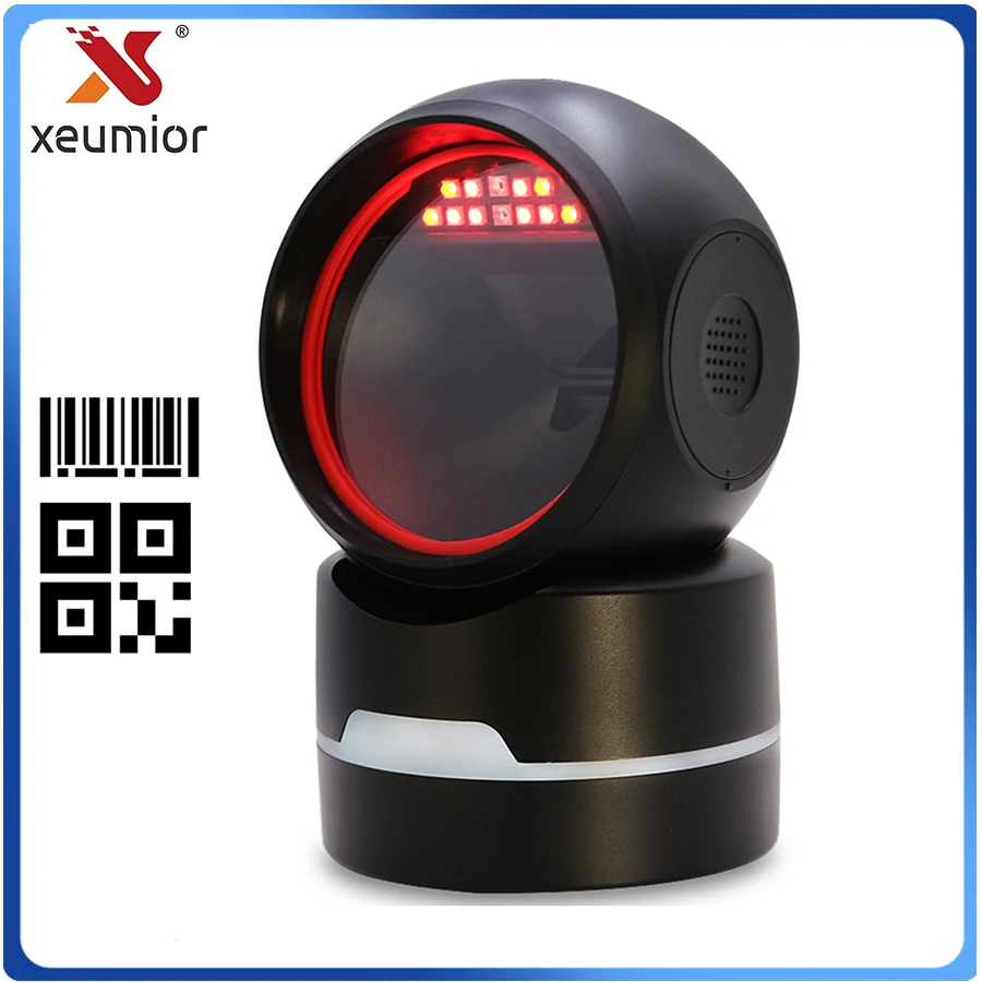 Инфракрасный ИК-датчик Громкая связь 1D 2D Считыватель штрих-кодов QR Проводной