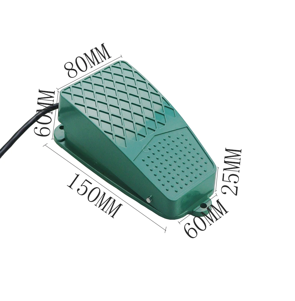 

1 шт. TFS-3 FS-3 педальный переключатель алюминиевый корпус самовозвращающийся серебряный контактный блок питания с проводом