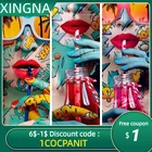 Алмазная 5D Вышивка сделай сам, Граффити Для женщин, вышивка крестиком, украшение для дома