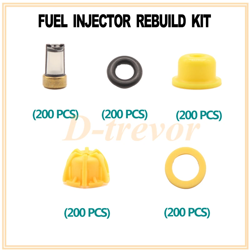 Набор для ремонта топливного инжектора 1000 шт. фильтры кольца прокладки BMW Ford Dodge