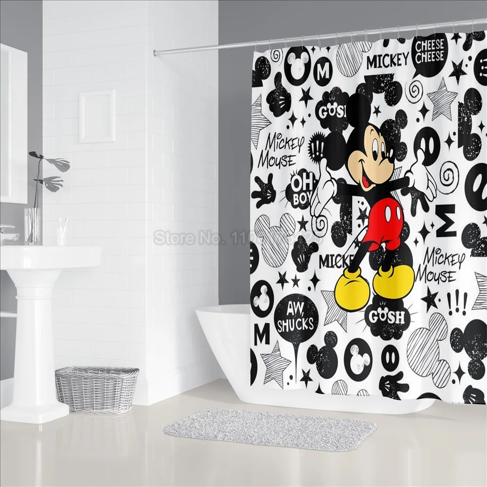 Набор нескользящих ковриков для ванной комнаты Disney с Микки Маусом прочная