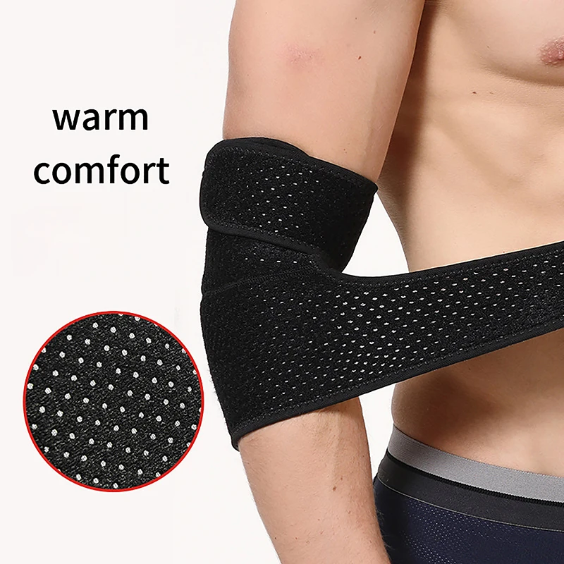 

1pc Adjustable Elbow Guard Support Slim Tennis Elbow Support Medical Elbow Brace Compression Sleeve Elbow Wrap Strap Relief