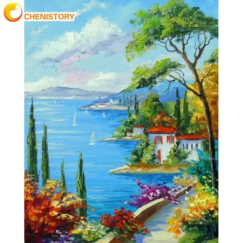 

Картина по номерам на рисунке, 40x50 см
