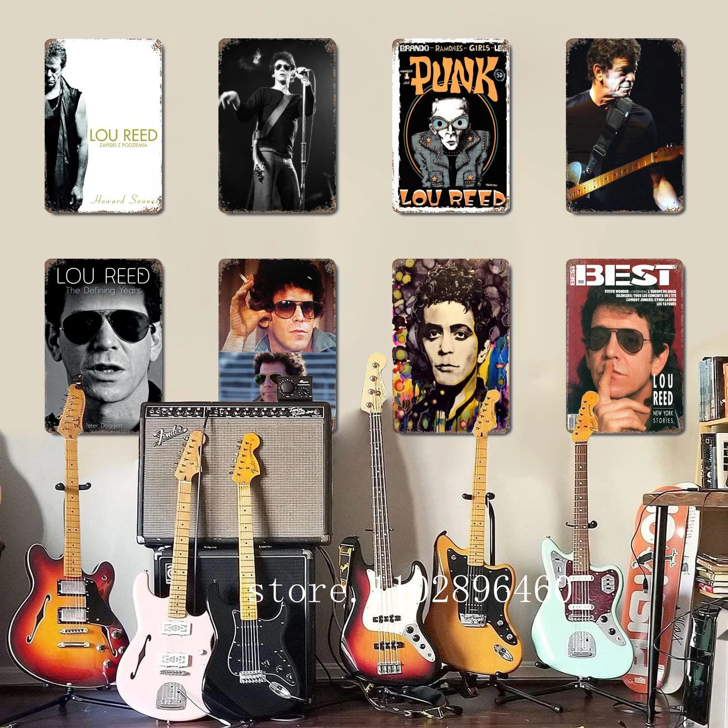 

Lou Reed Singer Metal Plaques & Signs wall decor Vintage Tin Signs Captain Metal Poster Decor for Bar Pub Club Wall Decoration