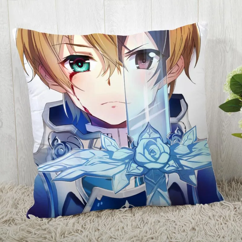 

Sword Art Online Pillow Cover Customize Pillow Case Modern Home Decorative Pillowcase For Living Room 45X45cm