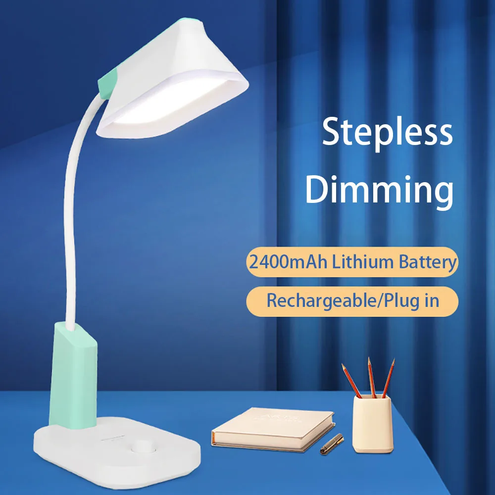 

LED Student Study Table Lamp Eye Protection Knob Switch Stepless Dimming Desk Lamps For Children Office Working Reading Light