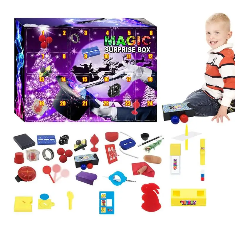 

Christmas Advent Calendar 2023 24pcs Magic Prop Toys Count Down Calendars Christma Gifts For Kids Girls Boys Party Favor