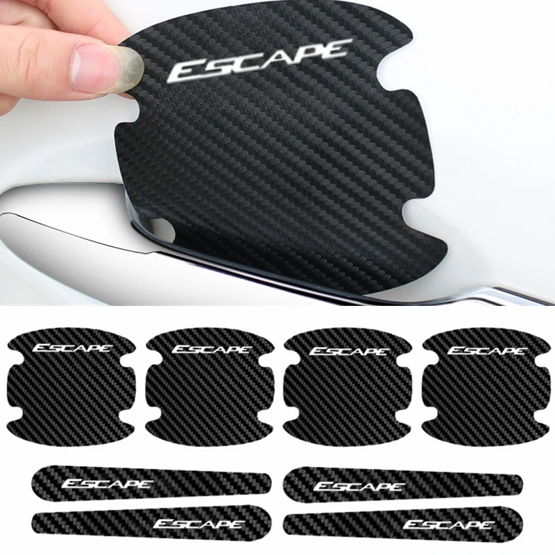 

Car Anti-scratch Stickers Door Handle Protective Film Decals for Ford Escape Logo Auto Rearview Mirror Anti-collision Decoration
