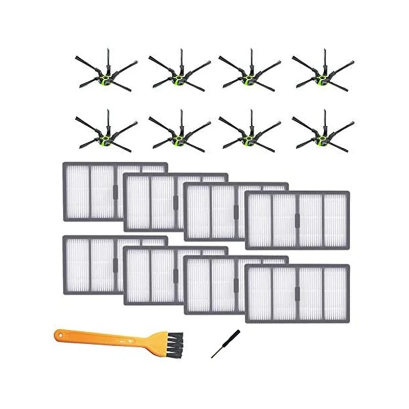 

Replacement HEPA Filter Edge Brush Parts Kit Compatible with for IRobot Roomba S Series S9 (9150) S9+ S9 Plus (9550)
