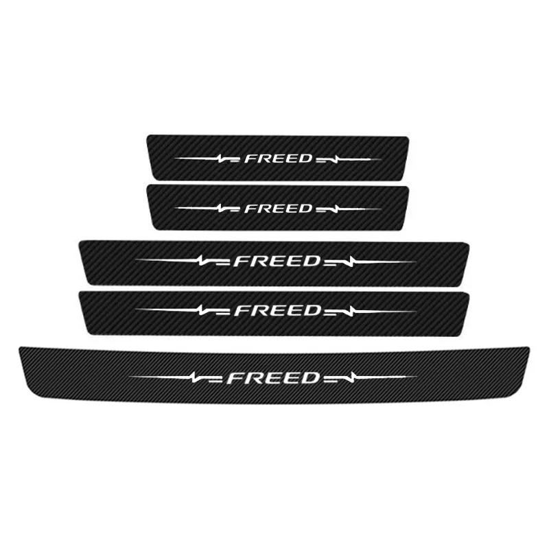 

Защитная Накладка на порог двери автомобиля, наклейки с защитой от царапин для логотипа Honda FREED, значок на задний багажник, защитные наклейки на бампер