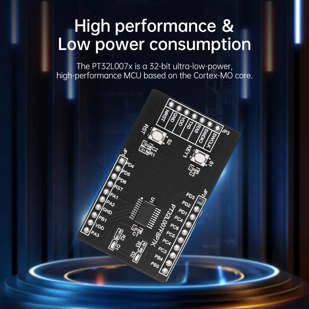PT32L007 Development Board Based on Cortex MO Core 64K Flash 16K SRAM Low Power Consumption MCU