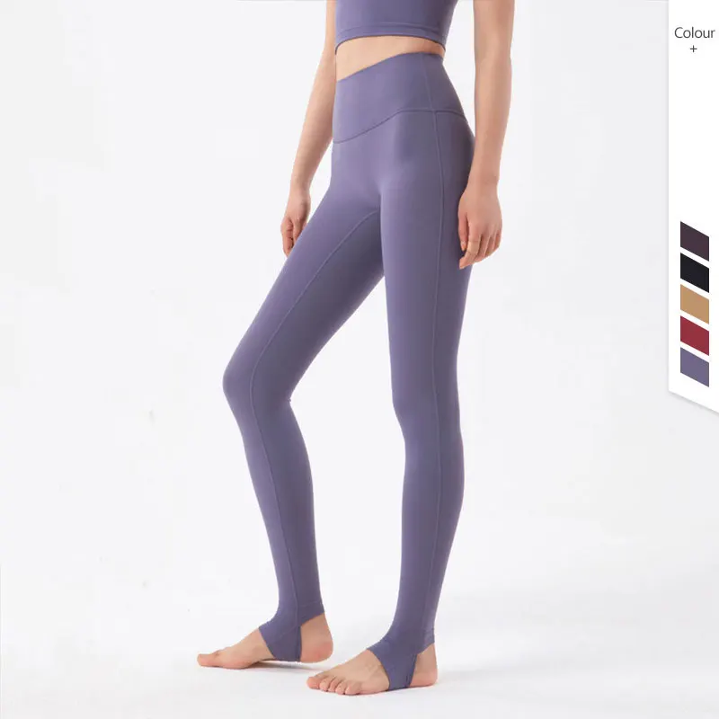 

Lulu Women Yoga Pants Hight Waist Step Ballet Leggings Fitness Seamless Legging Skin-friendly Sports Tights Peach Hip Pants