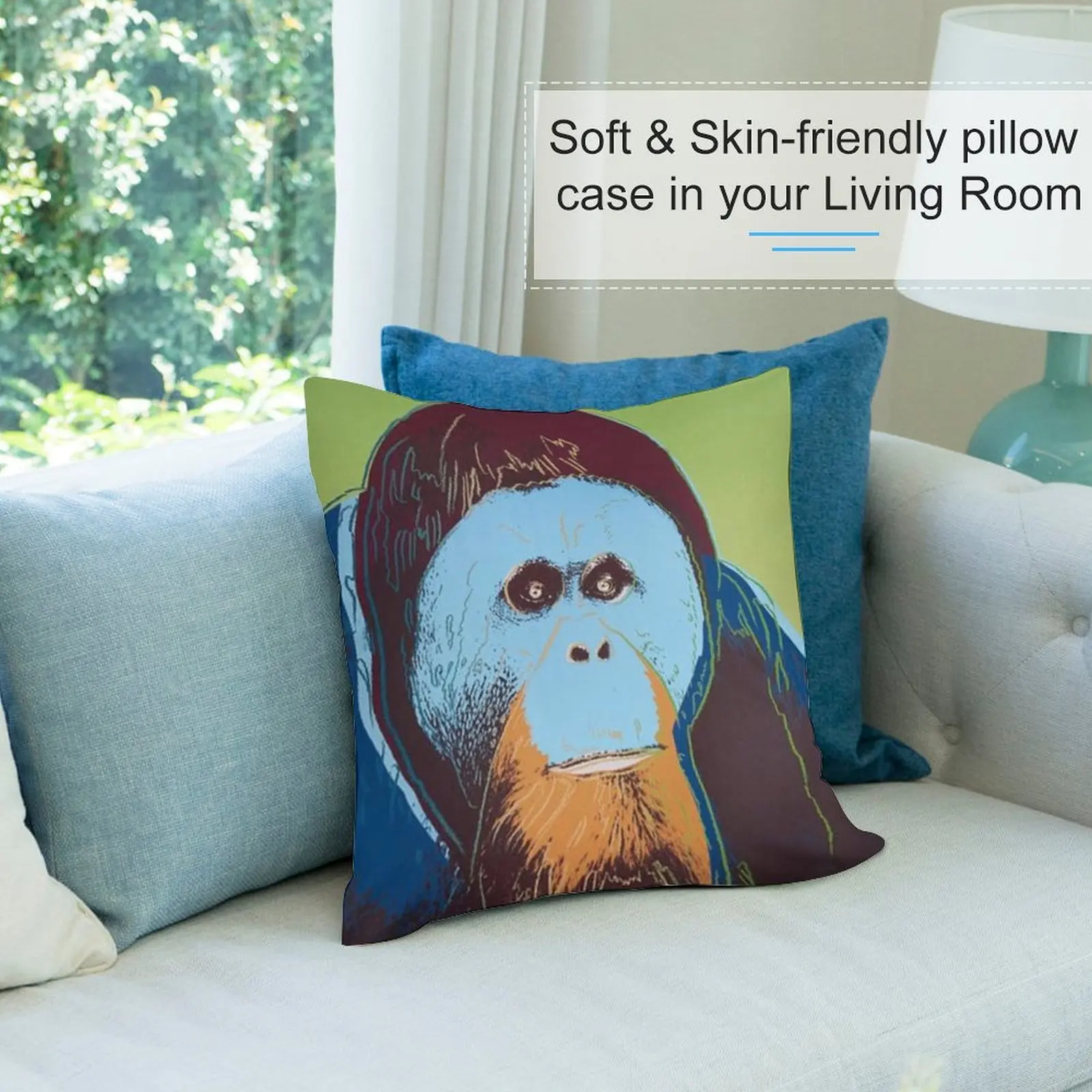 Наволочка orang0 от Энди Уорхол роскошная наволочка декоративная