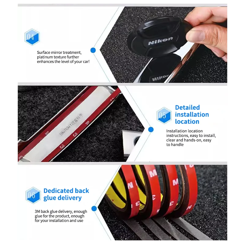 Крышка для ручки автомобиля Daihatsu Sirion M300 Boon Toyota Passo Perodua 2007 ~ 2011 хромированные