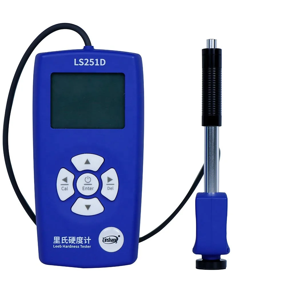 

Linshang LS251D лучший цифровой тестер твердости Leeb, портативная испытательная машина для меди, мягко-синего цвета, из нержавеющей стали, алюминиевого сплава