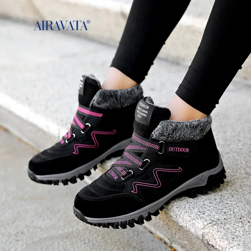 Women Winter Sneakers Light Comfortable Soft Casual Walking Shoes Velvet Warm Sports Boots Plus Non-slip Wear-resistant